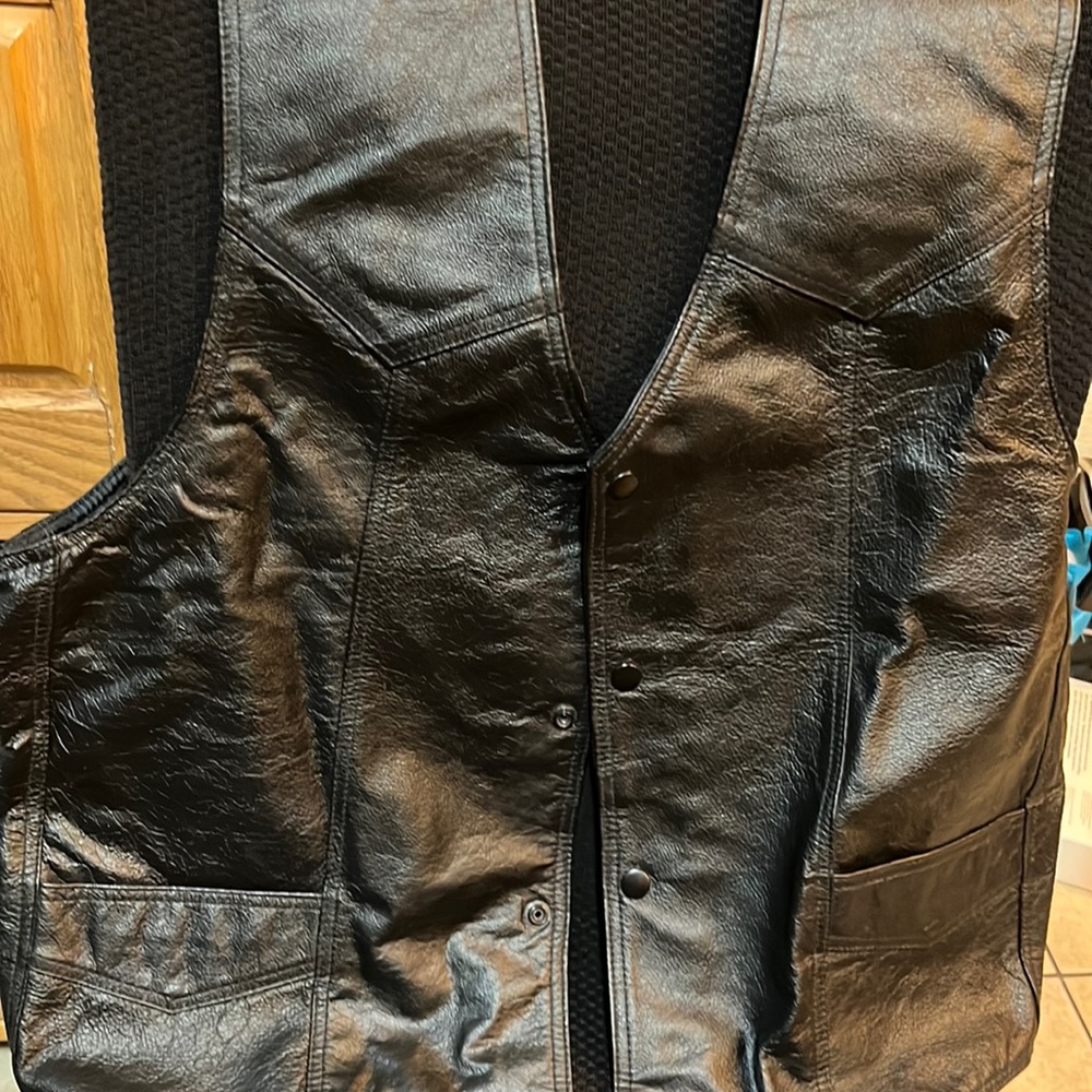 Leather vest